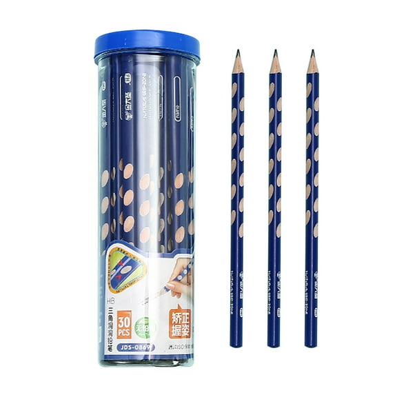Hiroekza 30 PCS Triangular Pencils for Correcting Grip Posture, Ergonomic Design Students, Writing Pens & Stationery