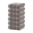 thumbnail image 1 of Hiroekza 6-Pack 100% Cotton Hand Towels Set Shower Towels - Soft, Skin-friendly, Absorbent Towels for Bathroom, Gym, Spa, Home Hair Care, Face Towels for Washing Face Coffee, 1 of 9