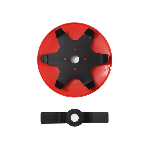 Hiroekza 8-Inch Upgrade Mower for Paddy Fields & Dry Land - 2 & 6 Tooth Blades for All-Terrain Cutting Power Red