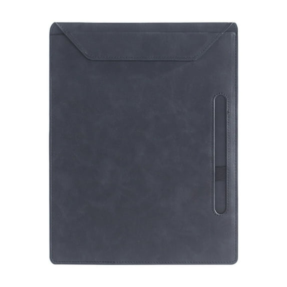 Hiroekza A4 Leather Clipboard with Pen Holder & Low Profile, Nursing Clipboard, Office Clipboard Lightweight & Portable for Office, School, Business Travel, Drawing, Meeting Notes, File Holder Black