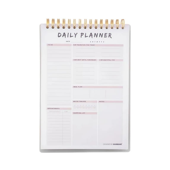 Hiroekza A5 Coil Planner NoteBook - Colorful Daily Organizer for Students & Professionals, Perfect for Scheduling, Note-Taking & Reminders