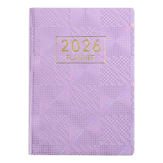 Hiroekza A7 Mini Notebook Planner Pocket Planner Notebook - Portable Daily Planner for Daily Scheduling, Travel Journaling & Organizing Purple