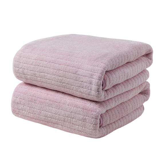 Hiroekza Bath Towel, Large Coral Velvet Bath Towel Thicken Absorbent Soft Quick-dry Adult Towel, Bath Towels Clearance