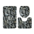 thumbnail image 1 of Hiroekza Bathroom Rug Set with Toilet Cover - 3 Piece Absorbent Non-Slip Mat Set Includes 1 Bathroom Rugs 1 Toilet Cover 1 U-Shaped Floor & Toilet Seat Mat Home Decor Polyester, 1 of 6