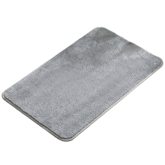 Hiroekza Bathroom Rugs 30x20in Ultra Soft Microfiber Non-Slip Absorbent Machine Washable Bath Rugs for Bathroom Living Room Bedroom Bathroom accessories Gray