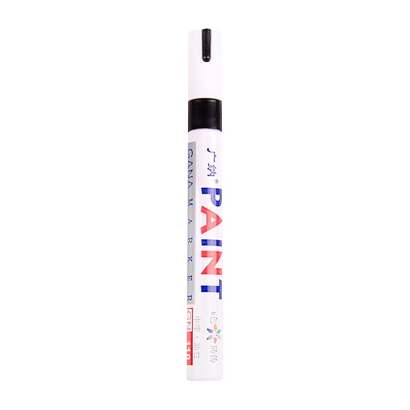 Hiroekza Black Ink Oil Based Paint Marker Pen Set, Fine Tip 2.2-2.8mm, 15ml Metal Paint Repair Pen for Industrial Marking, Art, DIY Projects
