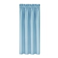 thumbnail image 1 of Hiroekza Blackout Curtains for Bedroom and Living Room - Scandinavian Solid Color Silk Curtains - Heat Insulation, Energy Saving, Room Darkening, Boho Style, Easy Installation 72 x 38 Inch Light Blue, 1 of 4