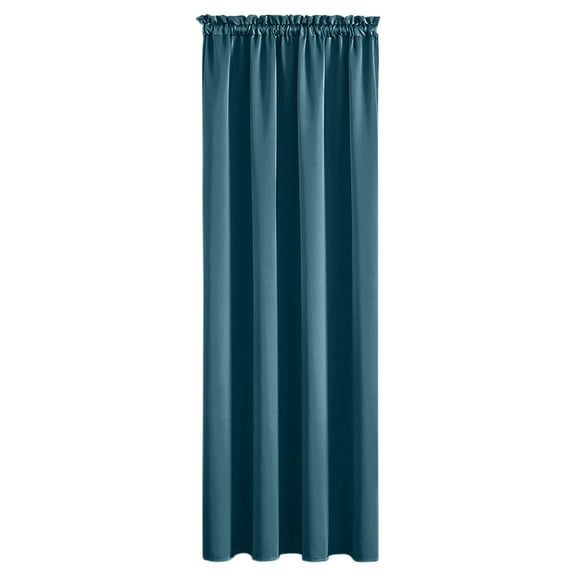 Hiroekza Blackout Curtains Panels 63 Inch Long for Bedroom and Living Room - Elegant Curtain Overlay, Sound Insulation, Room Darkening, Affordable Home Decor, Window Curtains 1 Panel Blue
