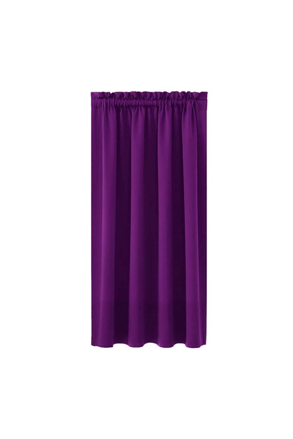 Blackout Curtains Panels Set of 2 for Bedroom and Living Room - Scandinavian Solid Color Silk Curtains - Heat Insulation, Energy Saving, Room Darkening, Boho Style 38 x 45 Inches Purple