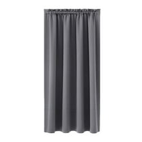Hiroekza Blackout Curtains Panels Set of 2 for Bedroom and Living Room - Scandinavian Solid Color Silk Curtains - Heat Insulation, Energy Saving, Room Darkening, Boho Style 38 x 45 Inches Gray