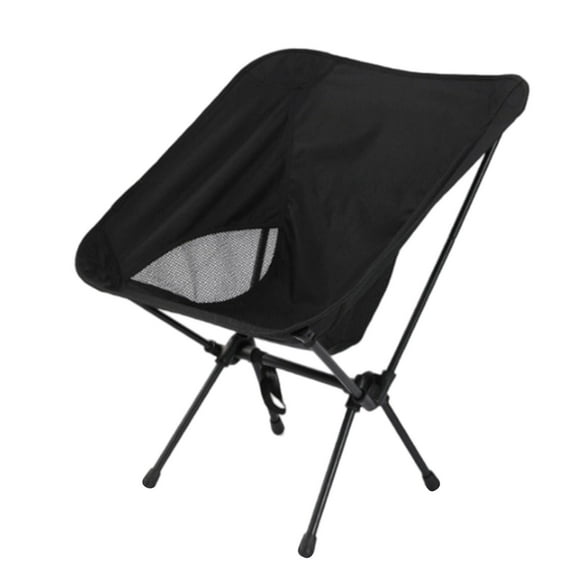 Hiroekza Camping Folding Chair Lightweight Portable Folding High Back Chair for Camping, Beach, Fishing & Outdoor Adventures - Lawn Chair for Outdoor Festivals or Concerts Black
