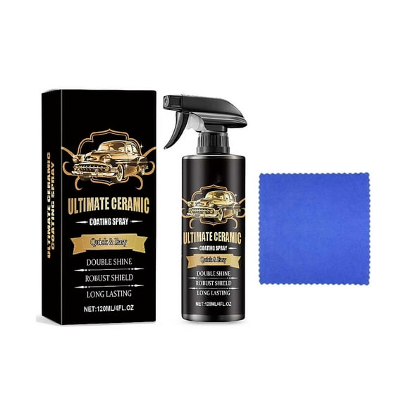 Hiroekza Car Paint Coating Spray - Long-Lasting Shine, Water-Repellent & Scratch Protection, Easy Application for a Brand-New Look (120ml/Per)