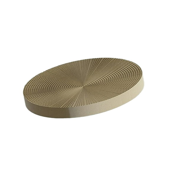 Hiroekza Cat Scratcher Cardboard Refill Replacement Core - Durable, Eco-Friendly, Easy Replace for Indoor Cats - Scratch Pad for CatsCat Post Khaki