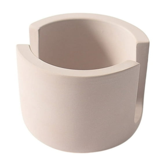 Hiroekza Ceramic Kitchen Sponge & Soap Holder Small - Space-Saving Sink Organizer with Quick Drainage Brown