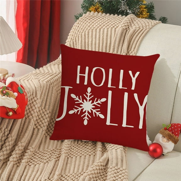 Hiroekza Christmas Decorations, 1PC Christmas Pillow Red Combo Gnome Happy Decoration Cushion Home Sofa Pillow Bedside Cushion