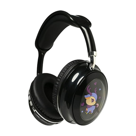 Hiroekza Active Noise Cancelling Headphones, Intelligent Noise Reduction with the Enchanting Deer Space Capsule Delve Into RGB Ambiance While Enjoying Bluetooth Headphones