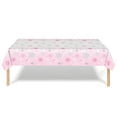 thumbnail image 1 of Hiroekza Christmas Disposable Plastic Tablecloth 54x108" Rectangle - Waterproof Snowflake Party Dining Table Cloth for Home Kitchen Decor - Indoor Outdoor Table Cover Pink, 1 of 2