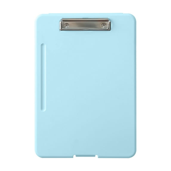 Hiroekza Clipboards with Storage 13.38x9.44x1.18in Heavy Duty Plastic Nursing Clipboard Folder with Pen Holder for School & Office Supplies Sky Blue