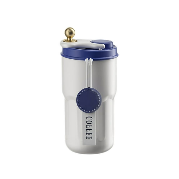 Hiroekza Coffee Cups, Portable Car Carrying Coffee Mug Student Walking Mug Stainless Steel Coffee Insulated Mug Multi-color Available