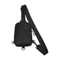 thumbnail image 1 of Hiroekza Crossbody Sling Bag for Women Men - Nylon Small Sling Bag Anti Theft Waterproof - 20x14x5cm - Fitness Sports Travel Casual Messenger Bag Black, 1 of 6