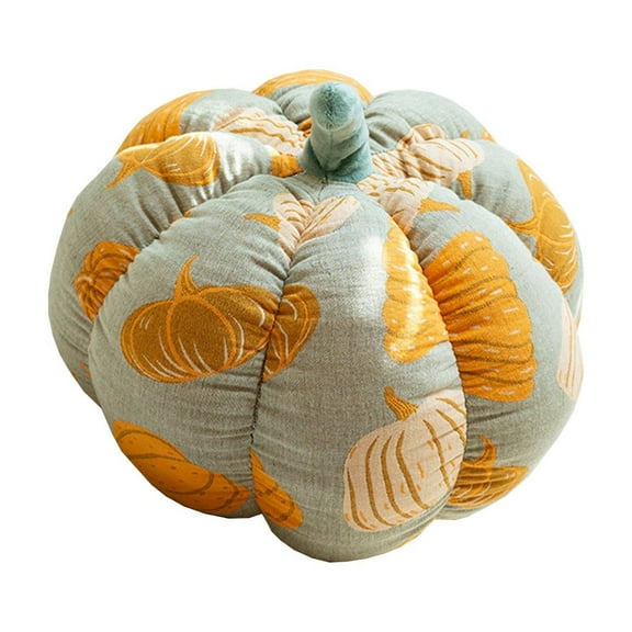 Hiroekza Cute Pumpkin Print Throw Pillow - Soft & Skin-Friendly Fall Cushion for Sofa, Bed & Living Room | Festive Thanksgiving & Autumn Home Decoration Yellow
