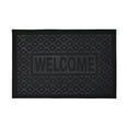 thumbnail image 1 of Hiroekza Dirt Trapper Door Mat Non-Slip Machine Washable Entry Rug 60x40cm PVC Embossed Welcome Mat for Front & Back Door Black, 1 of 6