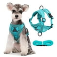 thumbnail image 1 of Hiroekza Dog Harness and Leash Set No Pull Soft Breathable Mesh Pet Harness Reflective Adjustable Puppy Vest for Small Medium Large Dogs Cats Blue, 1 of 6