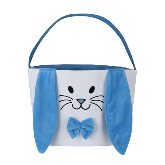 Hiroekza Easter Bunny Baskets for Kids, Easter Gift Baskets, Bunny Baskets with Handle, Easter Decor for Home
