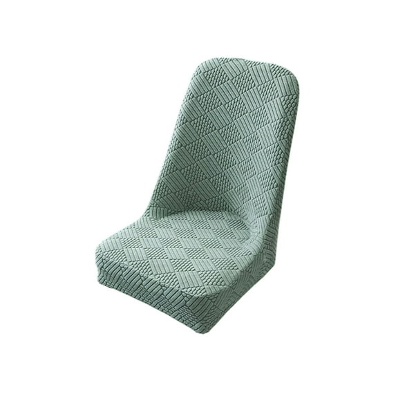 Hiroekza Elastic Half Round Dining Chair Covers with Backrest 16-21 Inch - Soft, Stretchy & Durable Universal Fit for Curved Chairs Green