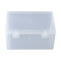 Hiroekza Extra Large Capacity Stackable Translucent Plastic Pencil Box Organizer for Office Home Use - Clear Storage for Pens Pencils Erasers Tape Gel Pens