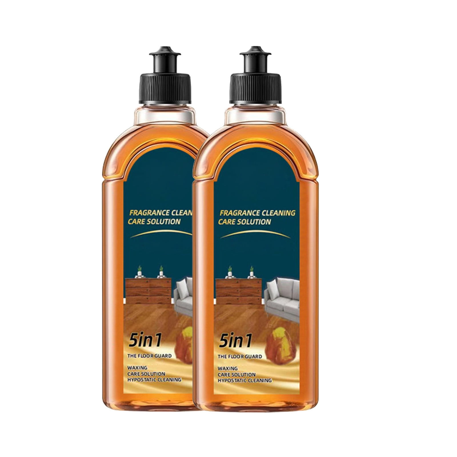Hiroekza Floor Cleaner 1000ml 2-Pack Multi Effect Ceramic Tile Wood ...