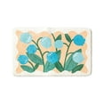 thumbnail image 1 of Hiroekza Floral Bathroom Rugs Non Slip Washable Bath Mat 40x60cm - Super Soft, Quick Dry, Anti Mold, Cloud Comfort for Bathroom Floor, Tub and Shower, 1 of 6