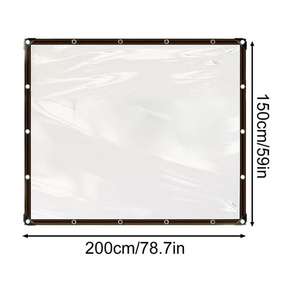 Hiroekza Garden Decor Garden Supplies,Clear Tarps Poly Tarpaulin Outdoor Garden Rainproof Covering Clear Vinyl Tarp With For Patio For Covering Henhouse Porch Canopy Plant Camping Spring Clearance