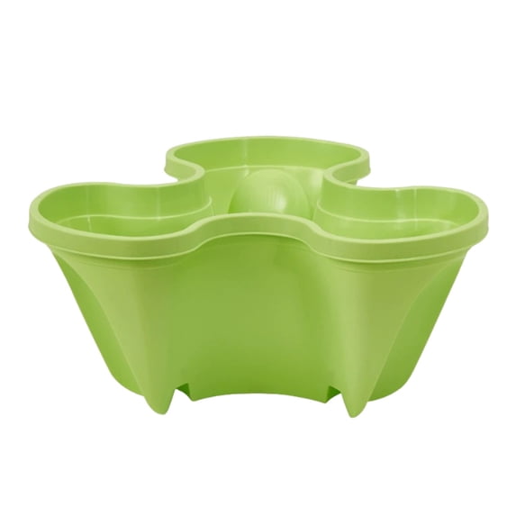 Hiroekza Garden Spring Decor Planting Basin Can Stack Plastic Strawberry Basin With Three Petals Clearance