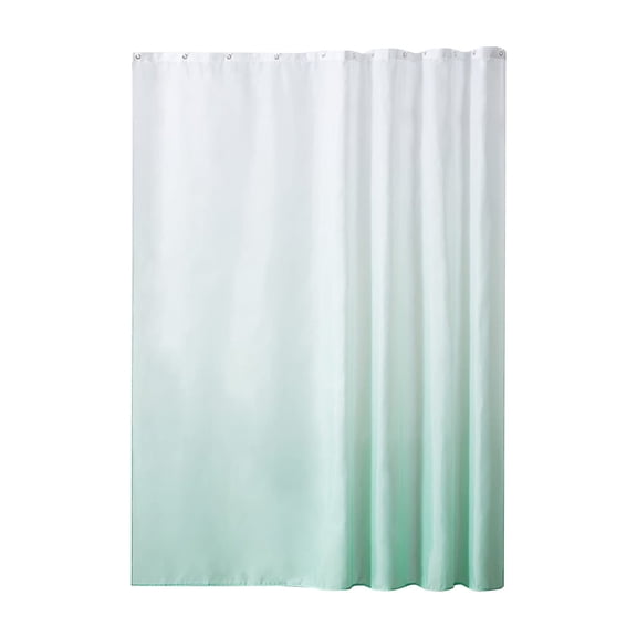 Hiroekza Gradient Digital Printed Shower Curtain Liner Polyester Thickened Waterproof Bathroom Decor Antimicrobial Mold Resistant 35.4x70.7in Mint Green