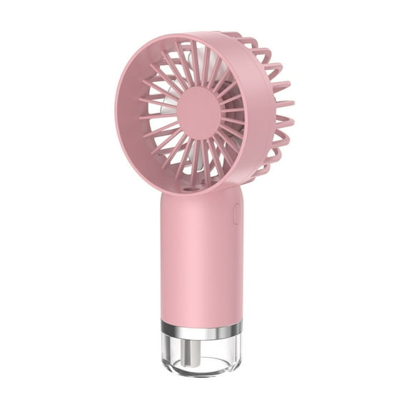 Hiroekza Hand Spray Fan Mini Ice Cream Handheld Fan Silent And Low Noise Three Speed Adjustment,Small Fan,Portable Fan,Personal Fan,Travel Fan,Summer Essentials Pink