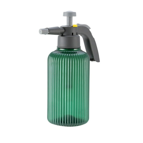 Hiroekza Handheld Garden Pump Sprayer for Plants 2L, Lawn & Garden Pressure Water Spray Bottle, Pressurized Spray, Fine Mist & Strong Stream Green