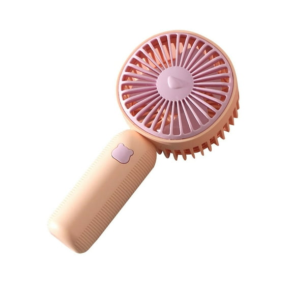 Hiroekza Handheld Pocket Mini Fan Portable With Bracket Desktop USB Charging Fan,Portable Fan,Small Fan,Personal Fan,Travel Fan,Summer Essentials Pink