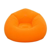 Hiroekza Inflatable Football Sofa - Versatile, Portable & Stylish Lounge for Indoor/Outdoor Relaxation Orange