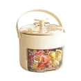 thumbnail image 1 of Hiroekza Insulated Ice Bucket for Freezer - Food Grade Large Capacity Ice Storage Box with Lid, Perfect for Cocktail Bars, Parties, and Champagne - Easy One-Button Ice Release Beige, 1 of 9