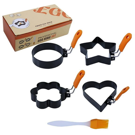 Hiroekza Kitchen Handle Stainless Steel Non-stick Ring Frying Meat Pie Tool Baking Tool Clearance