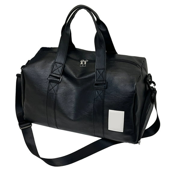 Hiroekza Large Capacity Travel Organizer Bag - Waterproof, Lightweight & Multi-Compartment for Gym, Boarding & Daily Commute Black