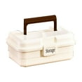 thumbnail image 1 of Hiroekza Medicine Organizer Portable Medicine Cabinet with Handle Large Capacity Multi-layer Plastic Storage Box for Home Travel Emergency First Aid Kit 7.1x4.5x2.9in White, 1 of 6