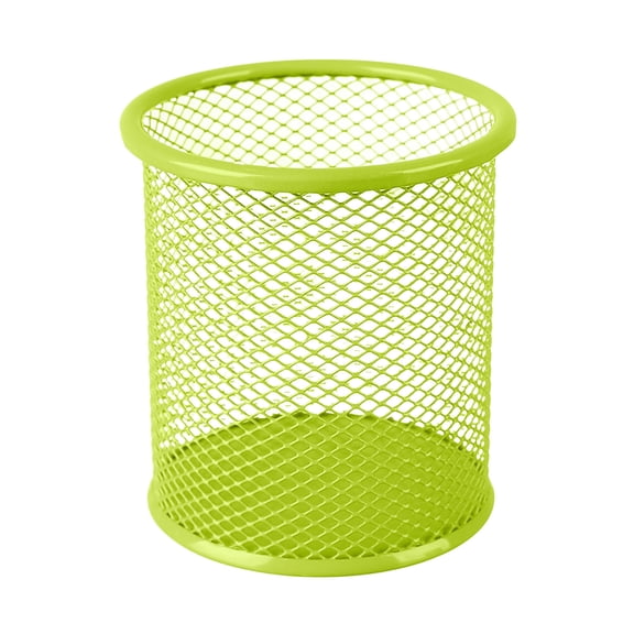 Hiroekza Mesh Metal Pen Cup Holder - Steel Desk Organizer for Pens, Pencils & Stationery - Office, Home, Supplies