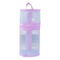 thumbnail image 1 of Hiroekza Standing Pen Pouch Bag, Pencil Bag Pen Holder Stationery Case, Mesh Clear Stand-up Pencil Pouch Bag Stationery Box Organizer for Students Professionals Purple, 1 of 6