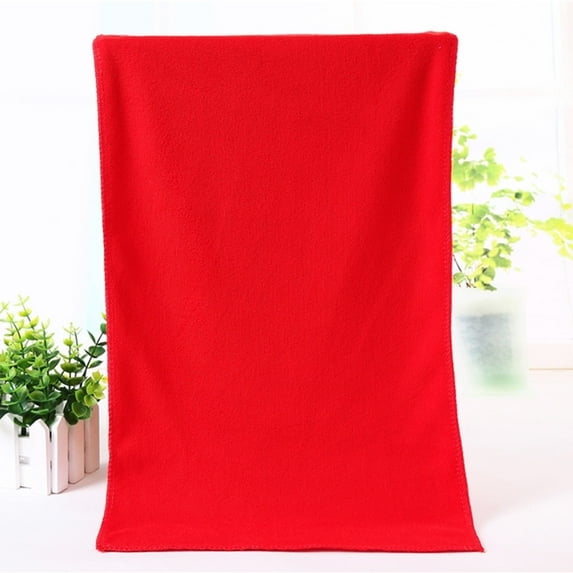 Hiroekza Microfiber Bath Towel, 30"x14" - Soft Absorbent Quick Drying Bath Towel for Kids, Adults (Red)