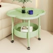 Bambloom Side Table for Living Room,Round Small Coffee Table,15.6x23 ...