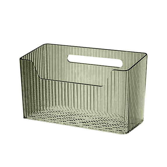 Hiroekza No-drill Clear Bathroom Sink Caddy Plastic Wall Mounted Storage Box for Bathroom Accessories Organizer Army Green