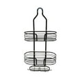 thumbnail image 1 of Hiroekza Adhesive Shower Caddy 3 Tier Bathroom Shelves Shower Organizer Hanging with Soap Rack Towels Sponge Storage Over Shower Head Black, 1 of 6