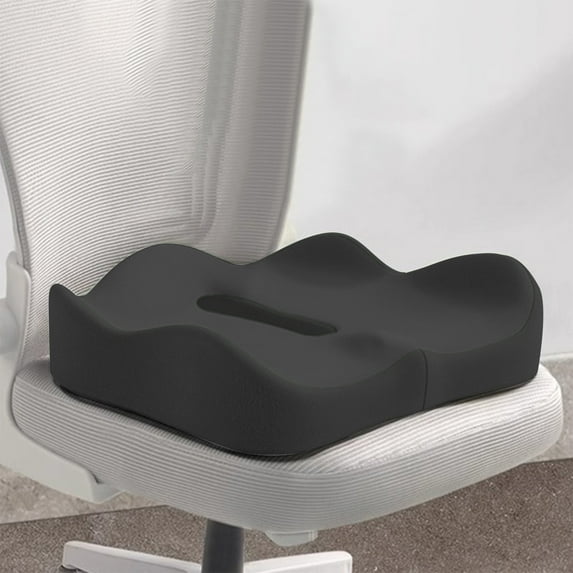 Hiroekza Outdoor Chair Cushions Memorys Foam Seat Cushion for Office Chair Thick Ergonomic Coccyx Support Pillow Non Slip Bottom for Car Home Wheelchair Use